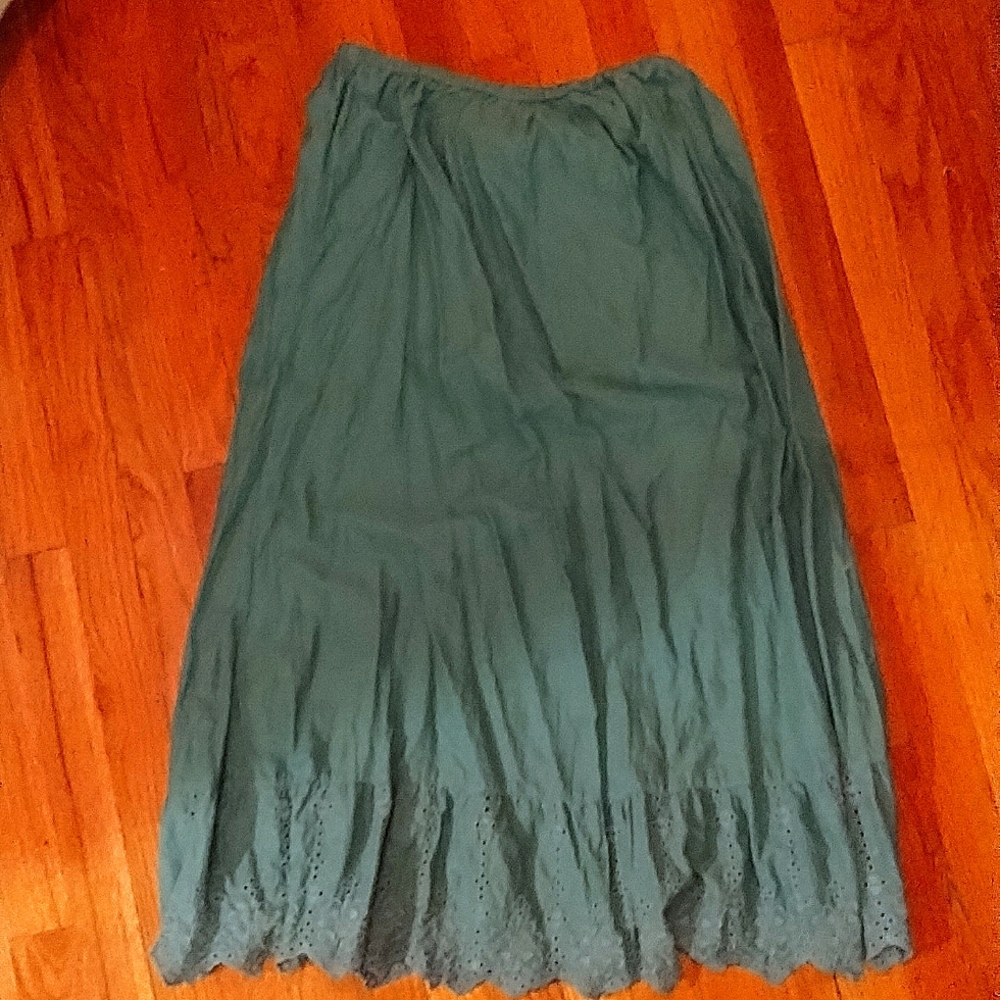Gudrun Sjoden green woven slip S